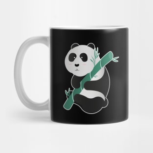 Kawaii Panda Hugging Bamboo. Mug